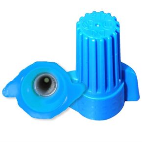 Blue Winged Electrical Wire Bulk 100 Pack Large Twist-on P17 Type Screw Terminals 14-6 AWG 600V Wire Connectors Standard Type
