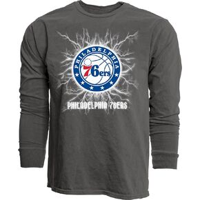 Blue 84 NBA Officially Licensed Long Sleeve T-Shirt Ringspun Electric Black