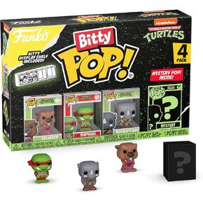 Funko Bitty Pop! Teenage Mutant Ninja Turtles Mini Collectible Toys 4-Pack - Leonardo, Michelangelo, April O'Neil & Mystery Chase Figure (Styles May Vary)