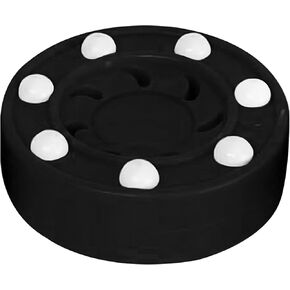 Street Hockey Pucks Roller Hockey Puck with Graphite Reinforced Shaft Glides Training Pucks for Indoor and Outdoor Sport Training Activities Teenagers Women Men (Black, 1 Pack)