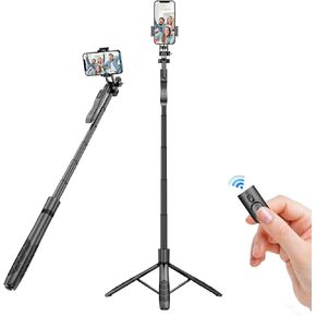Auto Face Tracking Phone Holder, Phone Stand, Gimbal Stabilizer for Live Vlog, TIK Tok, Instagram, YouTube, with Detachable Controller, No App Required GH-USTTB-BK