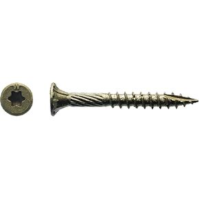 Big Timber 1BTX9112 Wood Screws 9x1-1/2" Inch T-25-Drive Bit Bronze Star Flat Head (140 Per Box)