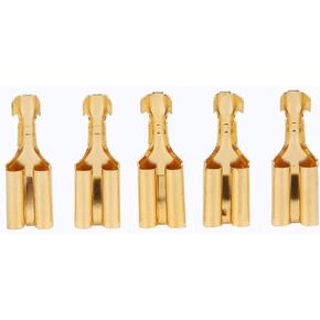 8Mm Female Spade Connector,Deosdum Baomain Female Spade Quick Splice Crimp Terminals 6.3Mm 100 Pcs Blade Connector Square Brass Plug And Pull Type Connector Terminal 7.8Mm 5/16 Female Spade Connector
