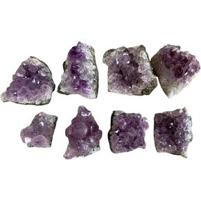 Raw Amethyst Cluster Druzy Collection Box: 6-8 oz Box Lot, 8-10 Pieces Natural Amethyst, Amethyst Geode, Raw Amethyst Druze