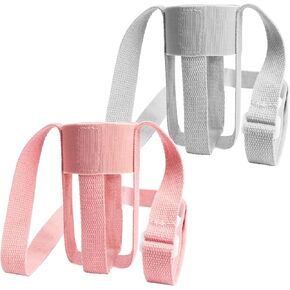Adjustable Water Bottle Holder with Strap - Premium Compatibility for 10oz-40oz Bottles,Child-Friendly Design, Compatible with Contigo and Zak Brands, and More for Hiking, Gym and Travel (Grey-Pink) in Kuwait