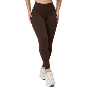 Hugcurve No Front Seam High Waisted Workout Leggings for Women Buttery Soft Yoga Pants Gym Athletic Tights - 25''