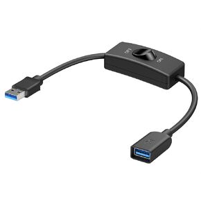 Cable Matters USB 3.0 Extension Cable with On Off Switch 6 ft, Support Data and Power (USB 3.0 On Off Switch/USB On Off Switch)