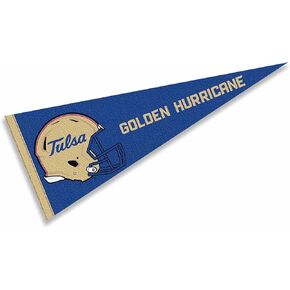 College Flags & Banners Co. Tulsa Hurricanes Football Helmet Pennant Flag