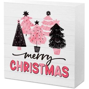 Christmas Sign Christmas Decor Humor Christmas Quote Sign Christmas Movies Decor Christmas Desk Decor Decorations for Home Shelf Office Desk Gifts for Women 5 x 5 Inches