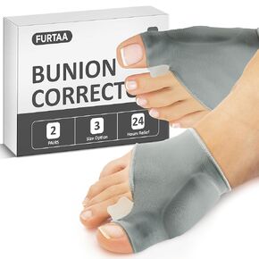 Bunion Corrector,Big Toe Separator for Big Toe Relax,Bunion Socks,Spread and Stretch for Hallux Valgus & Bunion Support,Protector for Overlapping big Toes. (M:MEM(5-7)/WOMEN(7-9))