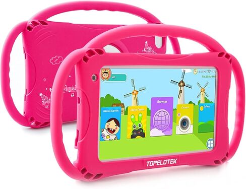 Kids Tablet 7inch Tablet for Kids Android Toddler Tablet 32GB Tablet for Toddlers APP Preinstalled & Parent Control Kids Learning Tablet Kid-Proof Case with Handle,Netflix YouTube in Kuwait