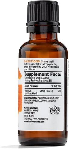 365 by Whole Foods Market, Vitamin D3 Citrus, 1 Fl Oz in Kuwait