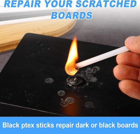 10pcs Ptex Ski Repair Kit, 6mm Ptex Repair Sticks Snowboard Repair Kit Snowboard Base Repair Ptex Snowboard Repair Stick Ptex Base Repair for Protecting Ski and Snowboard in Kuwait
