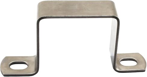 12 Pieces 25x25mm Square Tube Buckle, Square Pipe Clamp, 304 Stainless Steel U Shaped Horseback Pipe Saddle Clamp Buckle Hose Clamp Square Tube Clamp in Kuwait