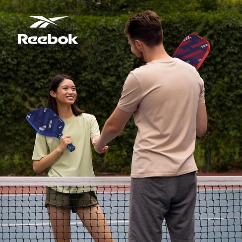 Reebok - Pickleball Paddles Set of 2, Graphite Control Paddles, Precision Engineered Pickleball Balls with 40 Holes Pattern, Ideal for Sports Enthusiasts in Saudi Arabia