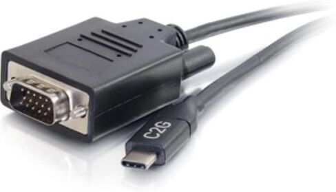 C2G USB Adapter, Video Adapter, USB C to VGA, Black, 9 Feet (2.74 Meters), Cables to Go 26892 in Saudi Arabia