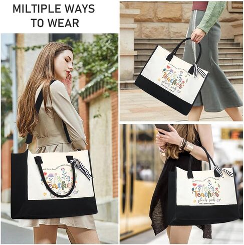 هدايا عيد الميلاد الخمسين للنساء، هدايا عيد الأم، حقيبة حمل الشاطئ للنساء 1974، حقيبة حمل وحقيبة مكياج مع حقيبة مدرسية بسحاب للأم والجدة in Kuwait