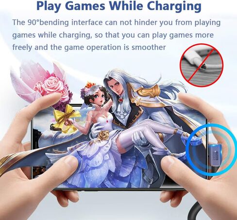 DKARDU 4Pack Middle Bend Right Angle 90 Degree USB C Type-C Adapter, Male to Female Adapter with 40Gbps PD 100W USB C Adapter for Mobile Phone, Laptop, PC, Nintendo Switch in Kuwait