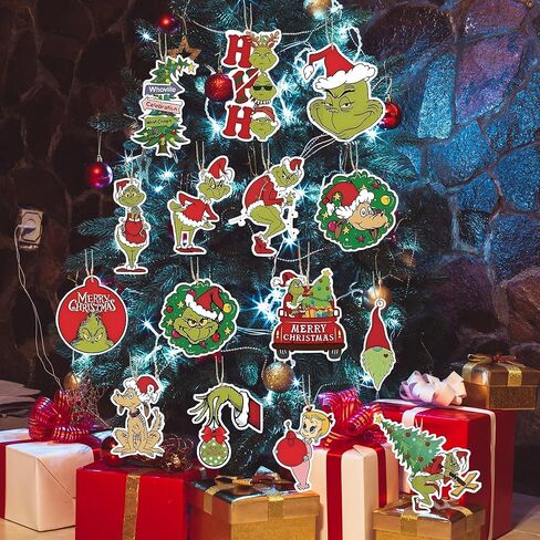 زينة معلقة لعيد الميلاد - قطع لصوص عيد الميلاد زينة معلقة لمستلزمات حفلات شجرة عيد الميلاد ديكور جدار باب المنزل in Kuwait