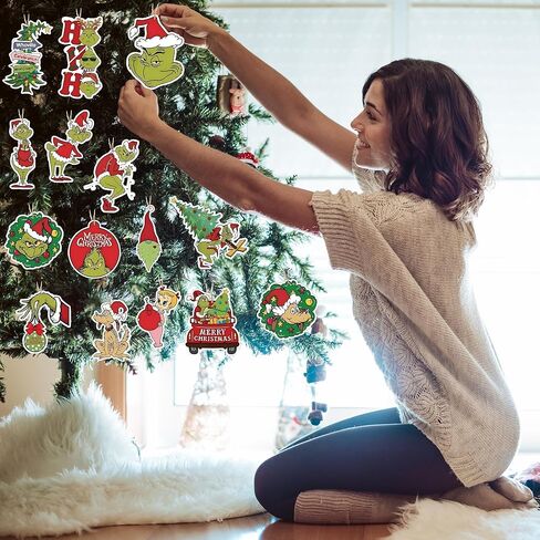 زينة معلقة لعيد الميلاد - قطع لصوص عيد الميلاد زينة معلقة لمستلزمات حفلات شجرة عيد الميلاد ديكور جدار باب المنزل in Kuwait