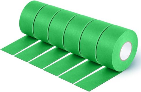 NETEHA 3 Rolls Painters Tape Masking Tape 0.78 Inch x 55 Yard, Heat Resistant No Residue Automotive Adhesive Tape for Automotive Paint and DIY Paint Projects (Green) in Saudi Arabia