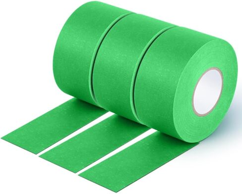NETEHA 3 Rolls Painters Tape Masking Tape 0.78 Inch x 55 Yard, Heat Resistant No Residue Automotive Adhesive Tape for Automotive Paint and DIY Paint Projects (Green) in Saudi Arabia