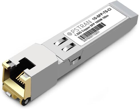 وحدة استقبال 1000Base-T SFP إلى RJ45 1.25G SFP-T SERDES النحاس 100m Mini-GBIC لـ Cisco GLC-T SFP-GE-T Ubiquiti Unifi UF-RJ45-1G Netgear AGM734 Finisar FCLF852XP2BTL D-Link DGS-712 عبوة 10 in Kuwait