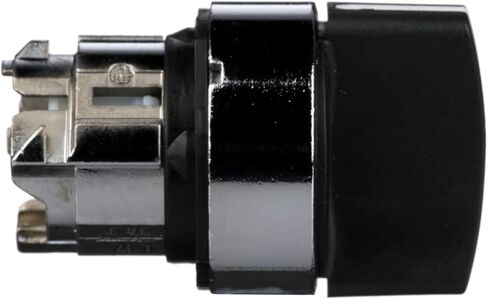 Schneider Electric ZB4BD2 Harmony XB4 Selector Switch Head, Chromium Plated Metal Bezel, Fits 22mm Diameter Cutouts, 2 Positions, Stay Put Operation, Black in Kuwait