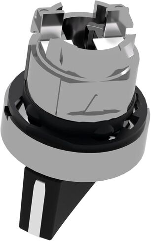 Schneider Electric ZB4BD2 Harmony XB4 Selector Switch Head, Chromium Plated Metal Bezel, Fits 22mm Diameter Cutouts, 2 Positions, Stay Put Operation, Black in Kuwait