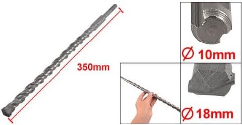 uxcell Drilling Tip Shank 18mm x 200mm Masonry Drill Bit in Saudi Arabia