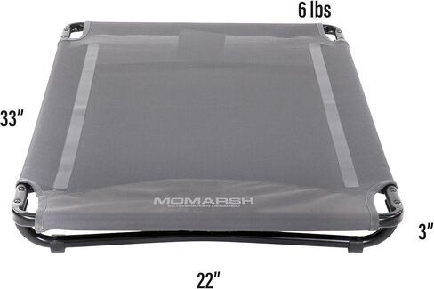 Momarsh Low Profile Dog Cot for Kennels, Crates, Boats & Layout Binds | Comfortable Low Profile Platform & Frame Fits in Most Medium Kennels in Kuwait