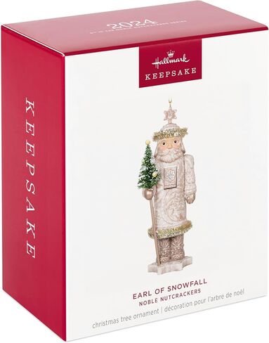 Hallmark Keepsake Christmas Ornament 2024, Noble Nutcrackers Earl of Snowfall, Gifts for Christmas Lovers in Saudi Arabia