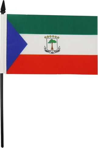 AZ FLAG South Africa Table Flag 4'' x 6'' - South African Desk Flag 15 x 10 cm - Black Plastic Stick and Base in Saudi Arabia
