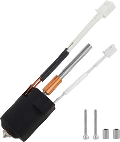 K1C Hotend الأصلي مع كتلة تسخين من السيراميك والفولاذ المقوى مجموعة فوهة سريعة التبديل مدمجة تدعم الطباعة عالية التدفق ودرجة حرارة عالية 300 درجة مئوية متوافقة مع طابعة Creality K1C ثلاثية الأبعاد - ليست لـ K1 in Saudi Arabia