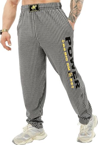 BIG SAM SPORTSWEAR COMPANY Men's Sweatpants with Pockets, Men's Activewear Workout Comfort Design Baggy Muscle Pants in Kuwait