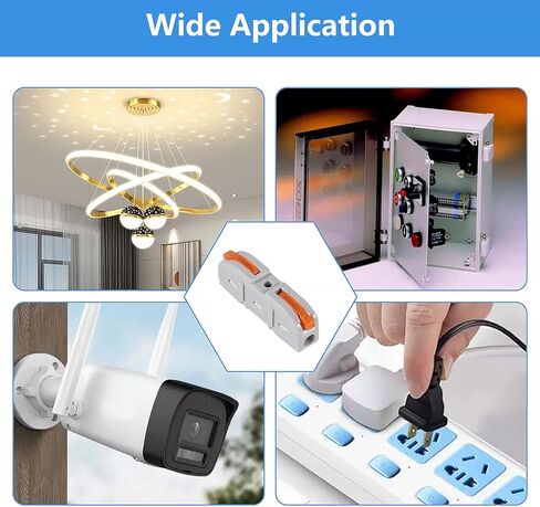 موصلات أسلاك الرافعة، 40 قطعة من موصلات الأسلاك المدمجة من Coliao، موصلات توصيل كهربائية سريعة التوصيل للدائرة المضمنة 24-12 AWG in Kuwait