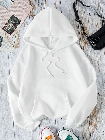 SHENHE Women's Letter Tree Print Graphic Loose Hoodie Drawstring Sweatshirt Pullover in Saudi Arabia