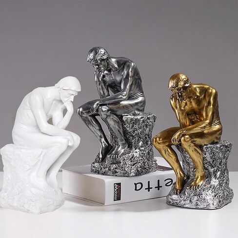 The Thinker Statue Figurine Thinking Man Resin Decor Sculpture (Bronze) in Saudi Arabia