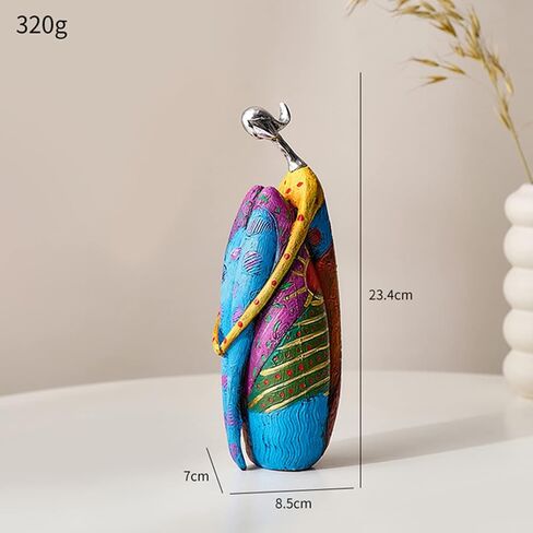 Tuklye Abstract Art Woman Sculpture Figurines for Interior Resin Statue Color Modern Home Decoration Home Decorative Figures Gifts,A in Kuwait