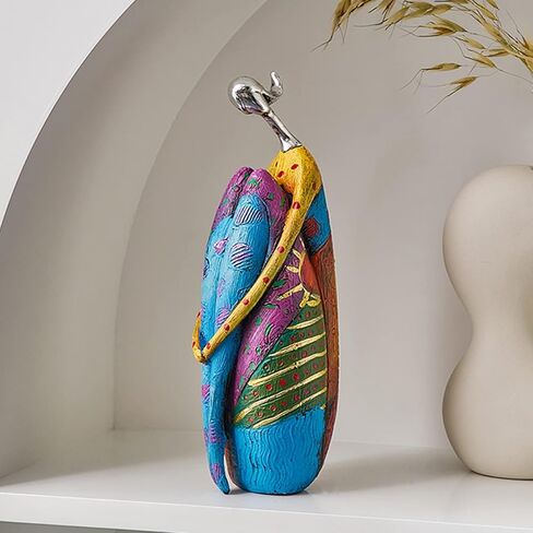 Tuklye Abstract Art Woman Sculpture Figurines for Interior Resin Statue Color Modern Home Decoration Home Decorative Figures Gifts,A in Kuwait