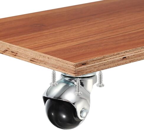 PATIKIL 2 Inch Ball Caster Wheels Set of 4, 360° Rotating Swivel Top Plate Wheels 397 lbs Total Capacity Caster with M4 Screws for Furniture Table Cabinet Chrome in Kuwait