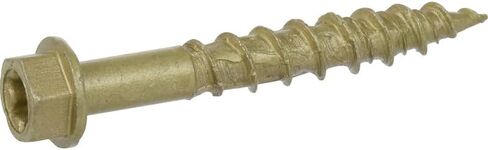 Hillman POWERPRO ONE 1/4 in. x 1-3/4 in. L Star Hex Washer Head Bronze Steel Multi-Material Screw in Saudi Arabia