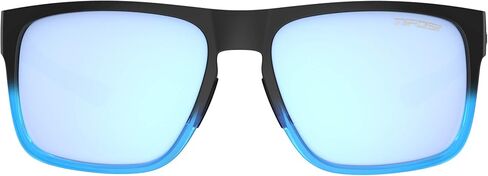 Tifosi Optics Swick Sunglasses Bundle with Case and Eyewear Straps (Onyx Blue Fade/Sky Blue Mirror) in Saudi Arabia
