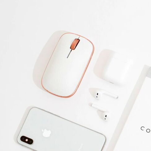 Azio Retro Classic Bluetooth Mouse (Maple) - Wireless, Genuine Leather Topped with Pixart Precision Tracker (RM-RCM-L-06) in Kuwait