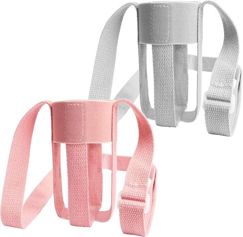 Adjustable Water Bottle Holder with Strap - Premium Compatibility for 10oz-40oz Bottles,Child-Friendly Design, Compatible with Contigo and Zak Brands, and More for Hiking, Gym and Travel (Grey-Pink) in Kuwait