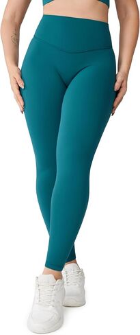 Hugcurve No Front Seam High Waisted Workout Leggings for Women Buttery Soft Yoga Pants Gym Athletic Tights - 25'' in Saudi Arabia