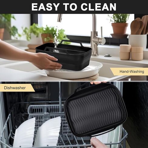 Easyki 2pack سيليكون مقلاة الهواء بطانات ل 8QT و 10QT Ninja مقلاة الهواء Foodi المزدوجة، سلة مقلاة الهواء سيليكون قابلة لإعادة الاستخدام للنينجا DZ550 DZ401 ملحقات مقلاة الهواء للنينجا in Saudi Arabia