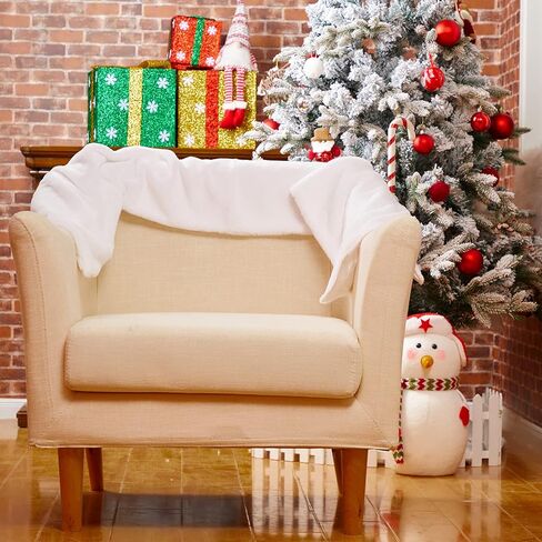 2 قطعة عيد الميلاد فو الفراء الجدول عداء 72 × 15 بوصة عيد الميلاد الأبيض الفراء الجدول عداء الشتاء الثلجي الأبيض الجدول عداء عيد الميلاد مستطيل فو الفراء ديكور الجدول لعيد الميلاد عطلة الجدول الديكور in Kuwait