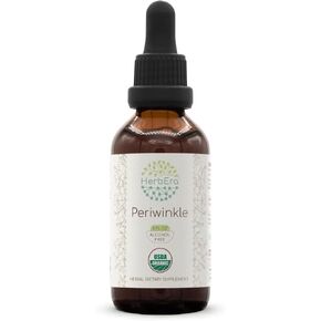 Periwinkle B60 USDA Organic Tincture | Alcohol-Free Extract, High-Potency Herbal Drops | Certified Organic Periwinkle (Vinca Major) Dried Herb (2 oz)