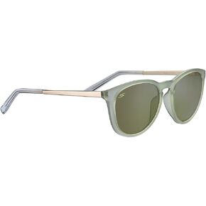 Serengeti Brawley Polarized Square Sunglasses, Matte Crystal Green, Medium